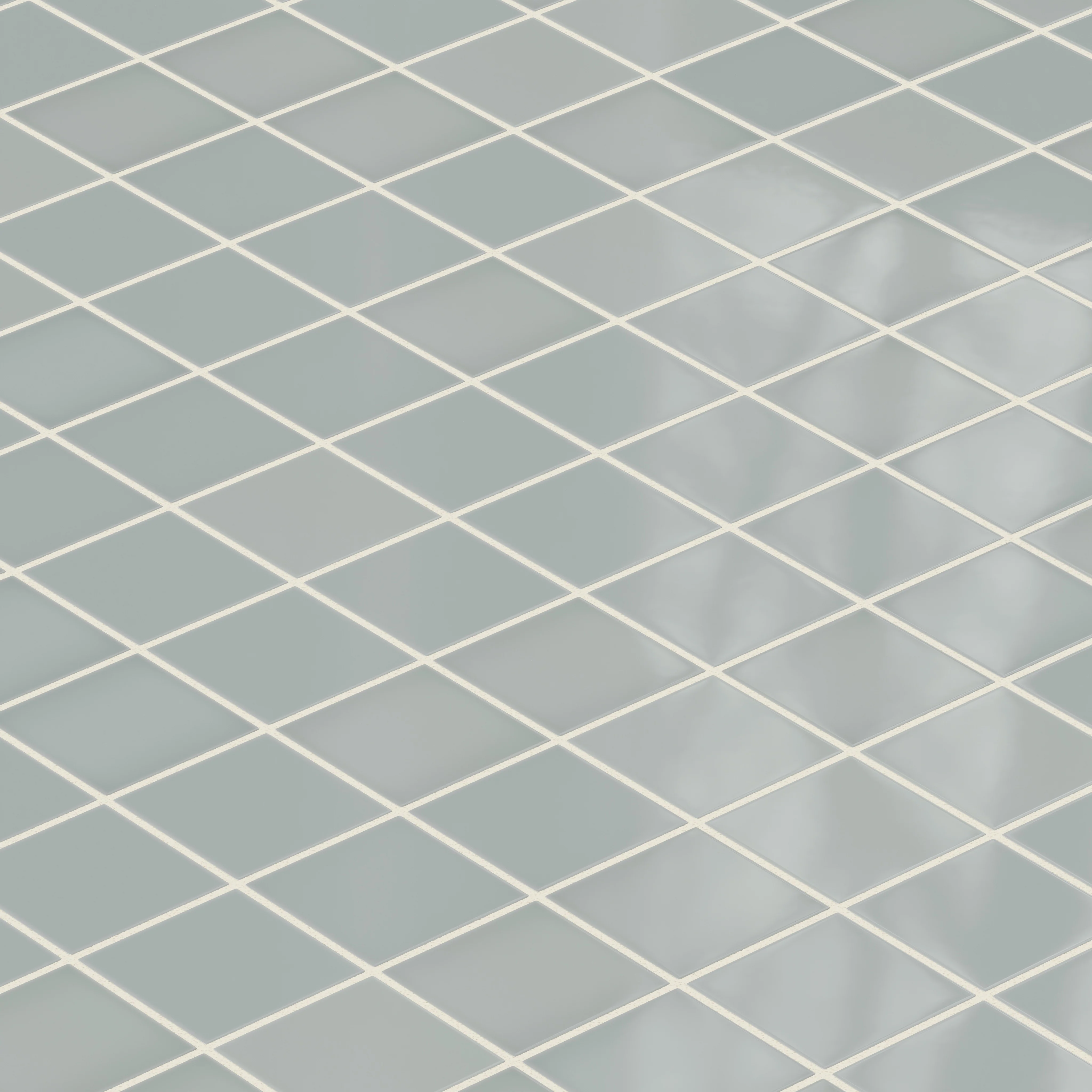 3x3 Straight Set Sheeted Natural Press Ceramic Mosaic Tile in Hood River Gloss - Storm Tile LLC