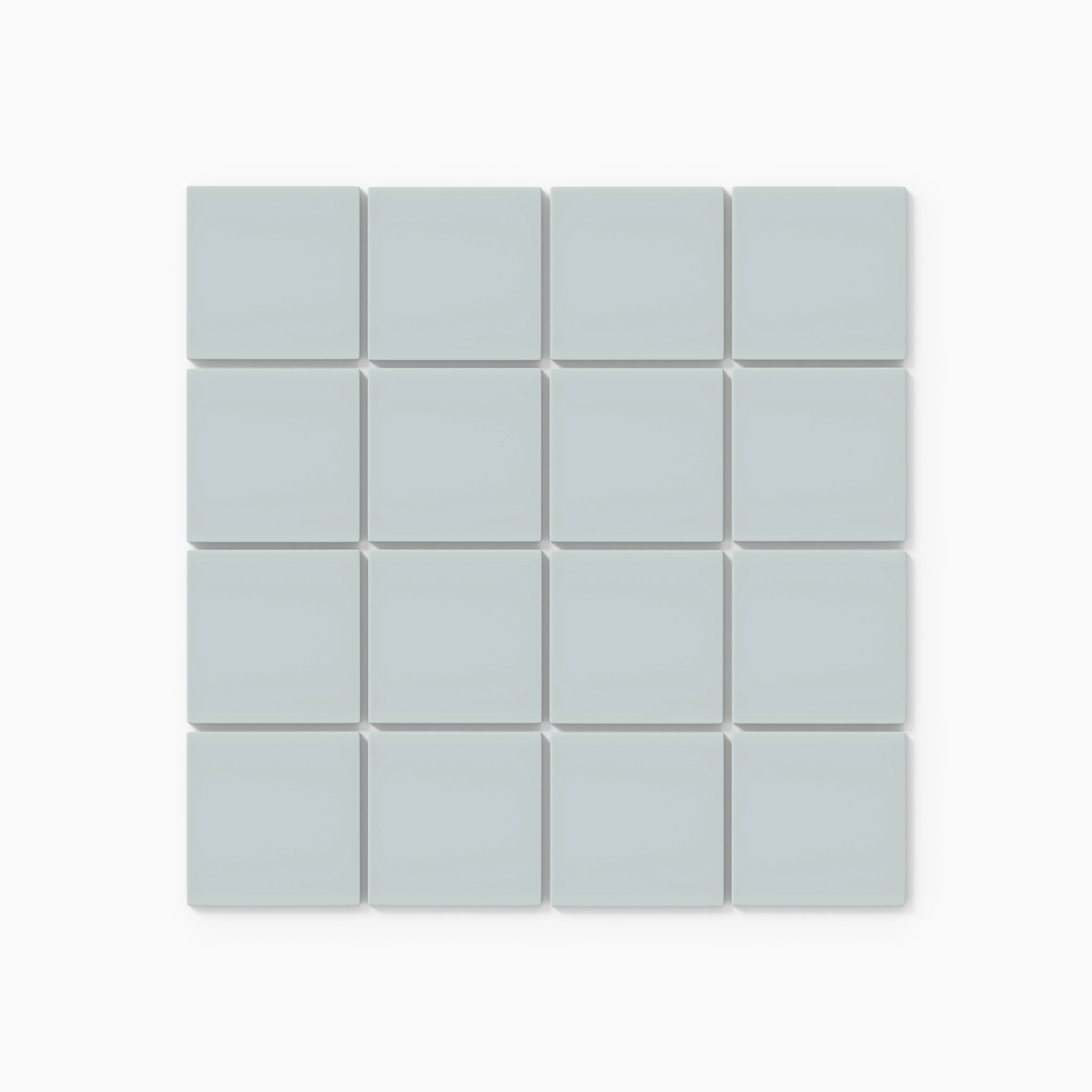 3x3 Straight Set Sheeted Natural Press Ceramic Mosaic Tile in Hood River Matte - Storm Tile LLC