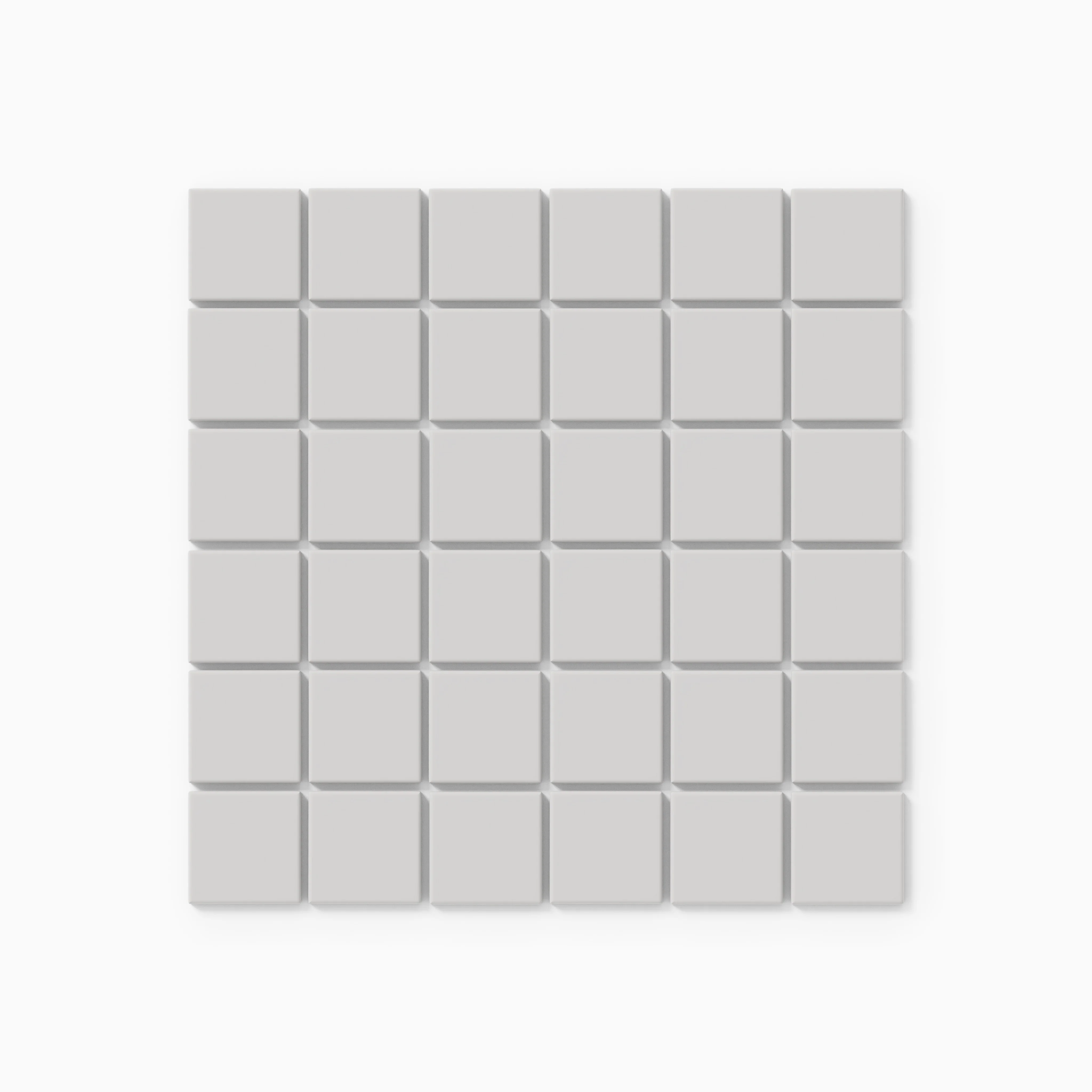 2x2 Straight Set Sheeted Natural Press Ceramic Mosaic Tile in Cloud Cover Matte - Storm Tile LLC