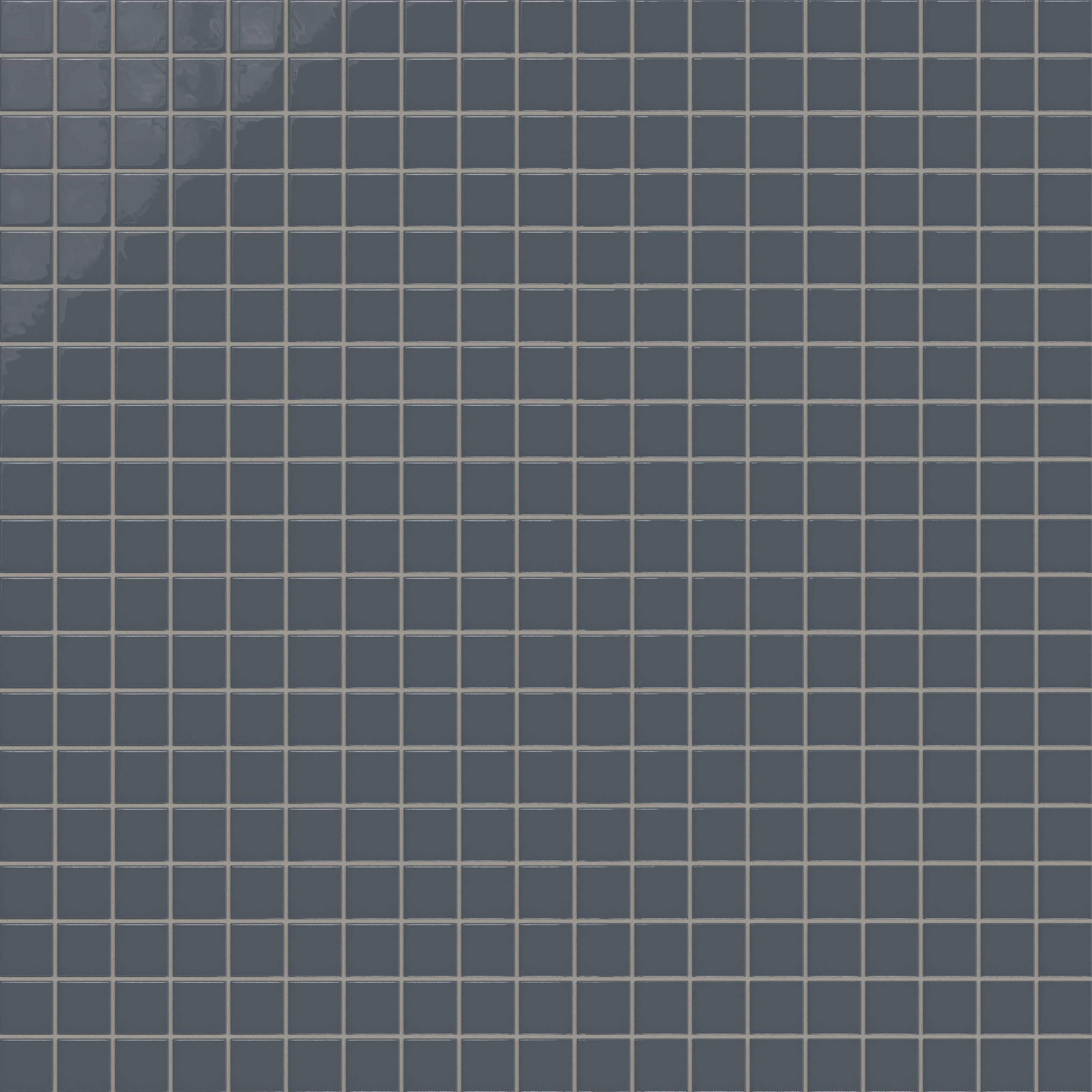2x2 Straight Set Sheeted Natural Press Ceramic Mosaic Tile in Indigo Gloss - Storm Tile LLC