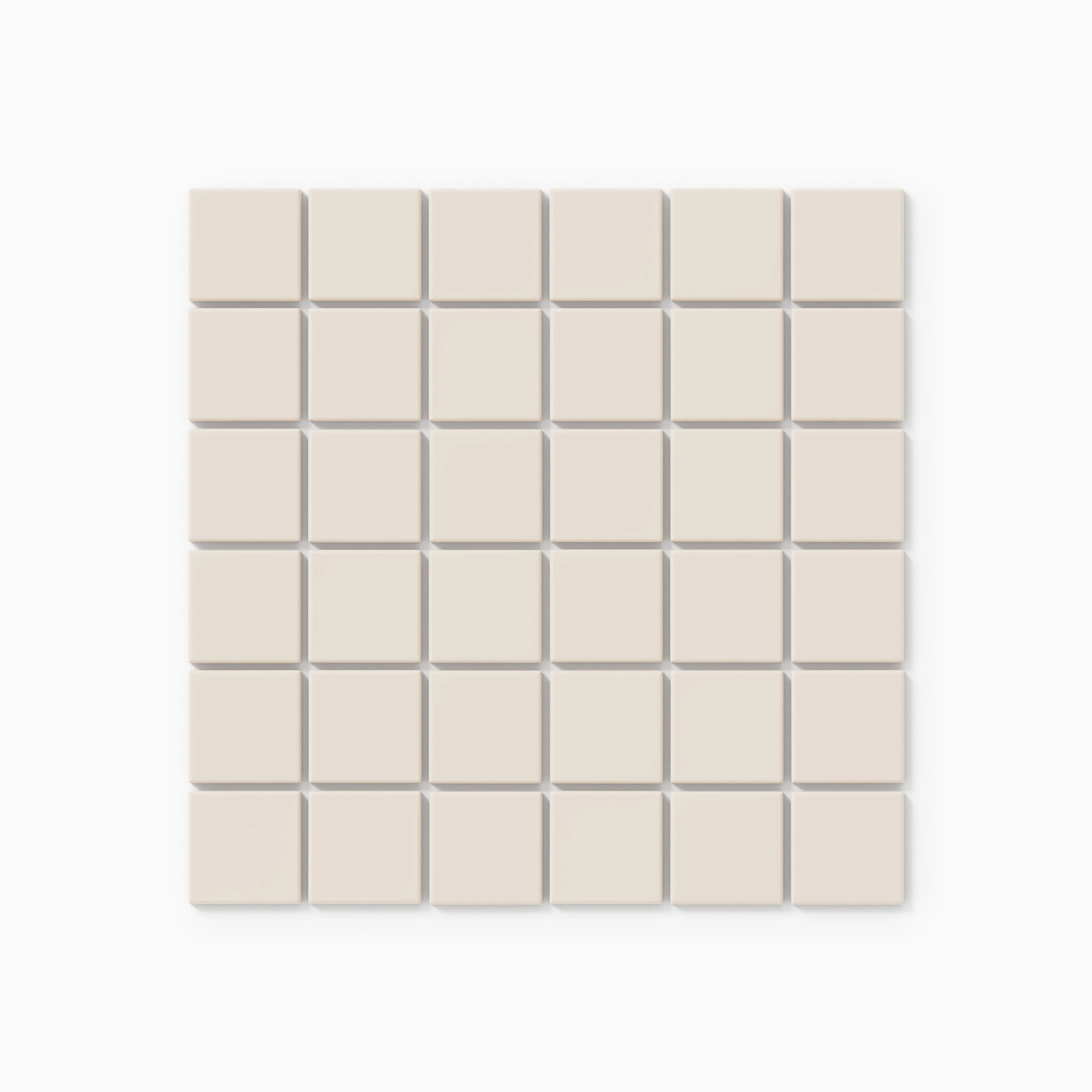 2x2 Straight Set Sheeted Natural Press Ceramic Mosaic Tile in Pearl Gloss - Storm Tile LLC