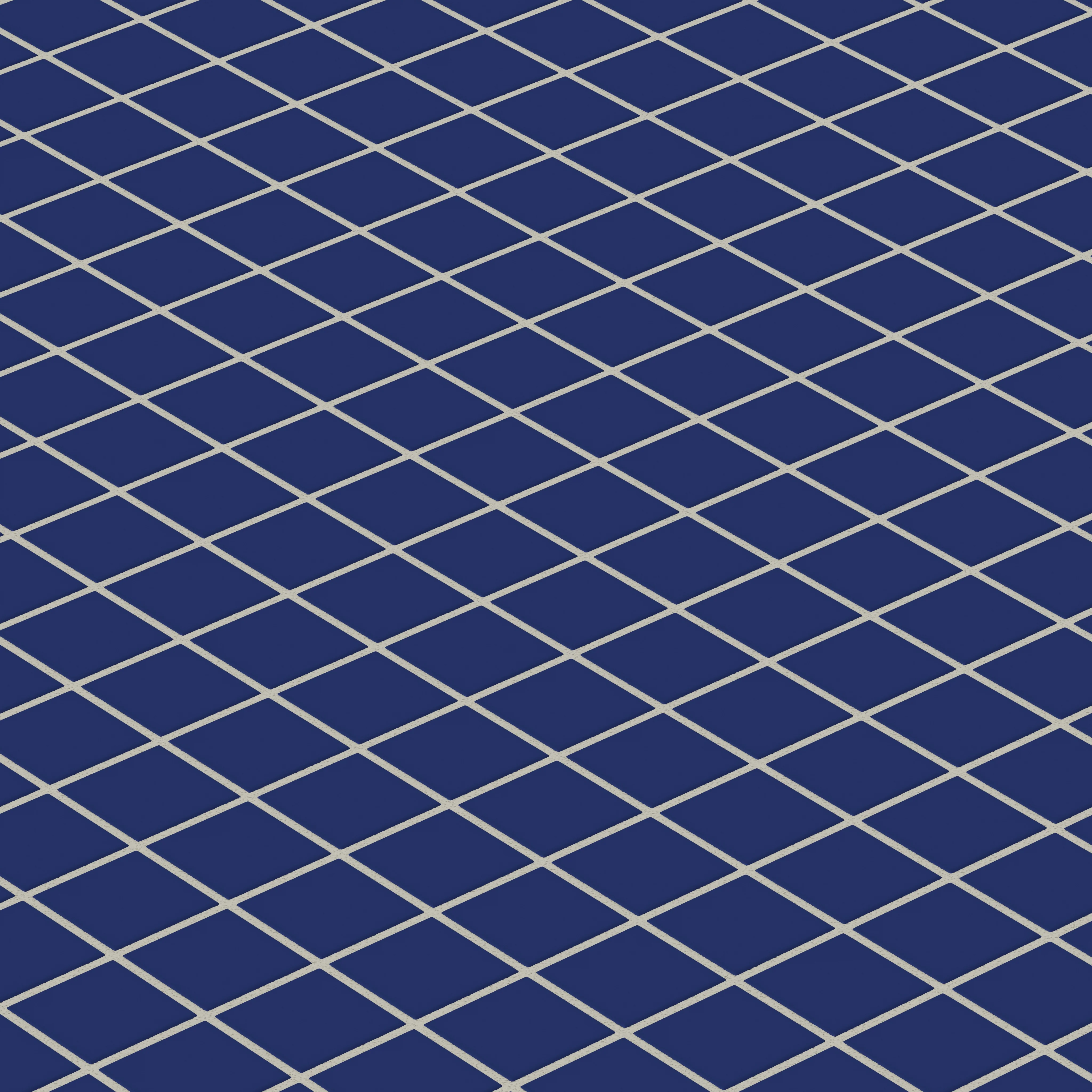2x2 Straight Set Sheeted Natural Press Ceramic Mosaic Tile in Ultramarine Matte - Storm Tile LLC