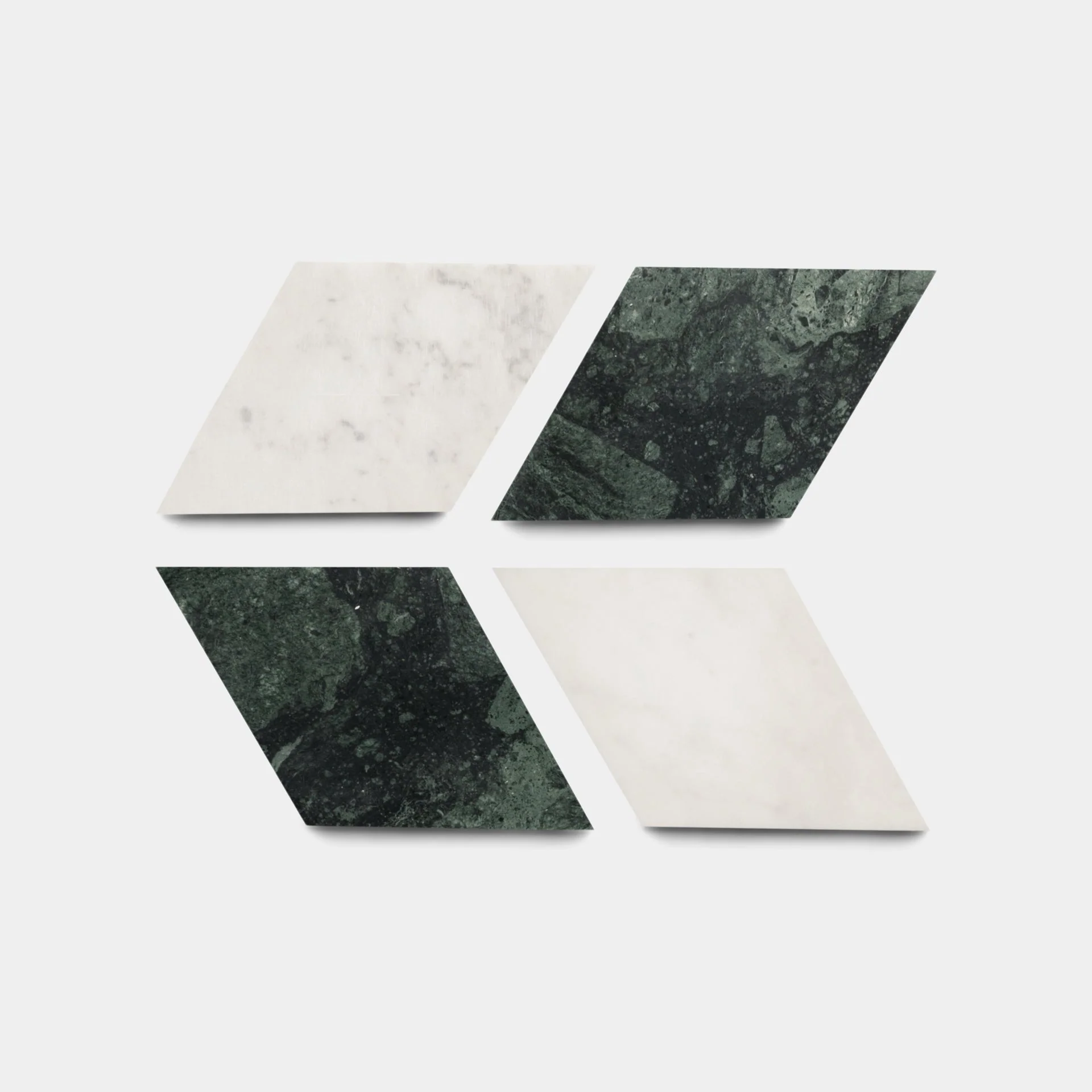 Diamante in Carrara + Verde Alpi - Storm Tile LLC