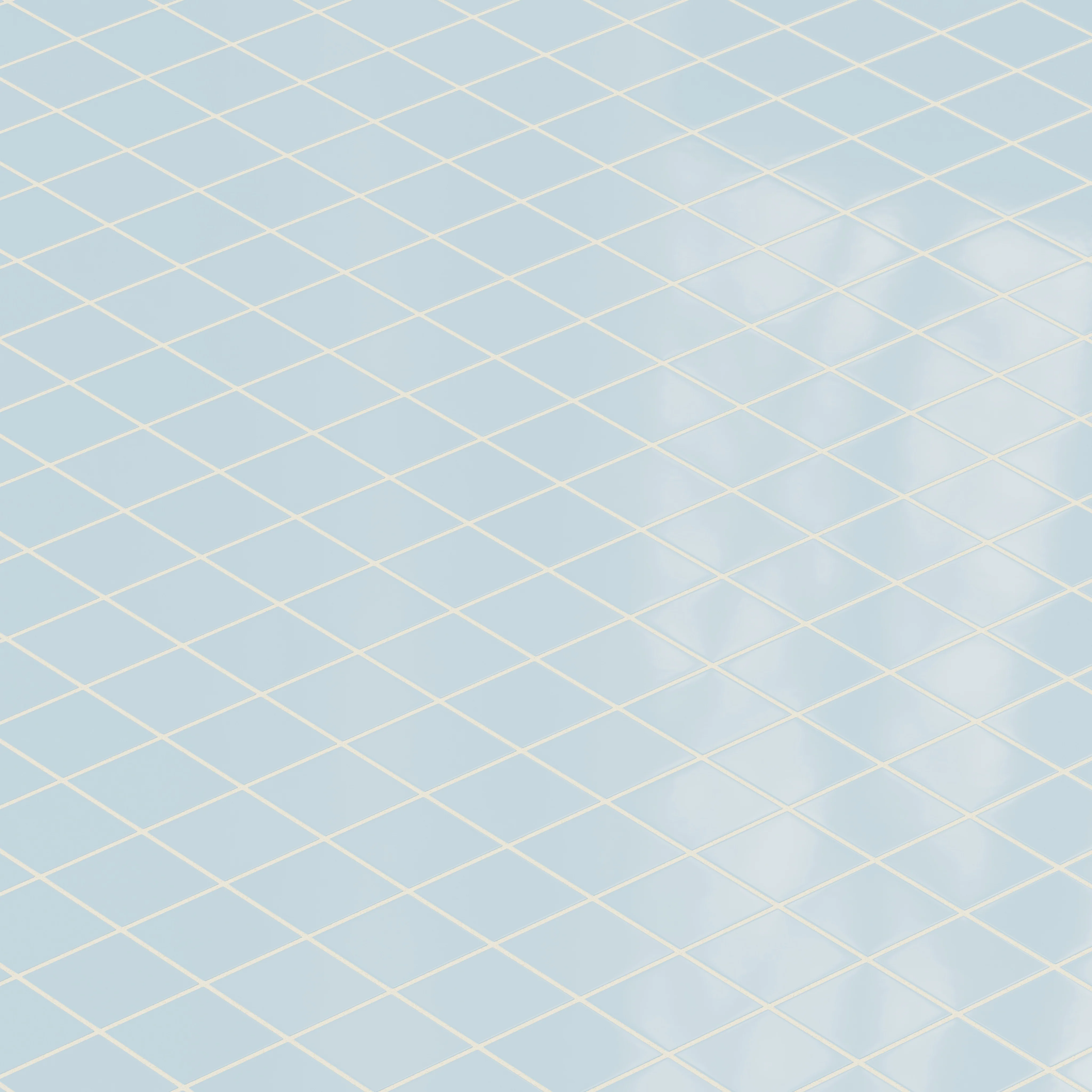 3x3 Straight Set Sheeted Natural Press Ceramic Mosaic Tile in Egyptian Blue Gloss - Storm Tile LLC